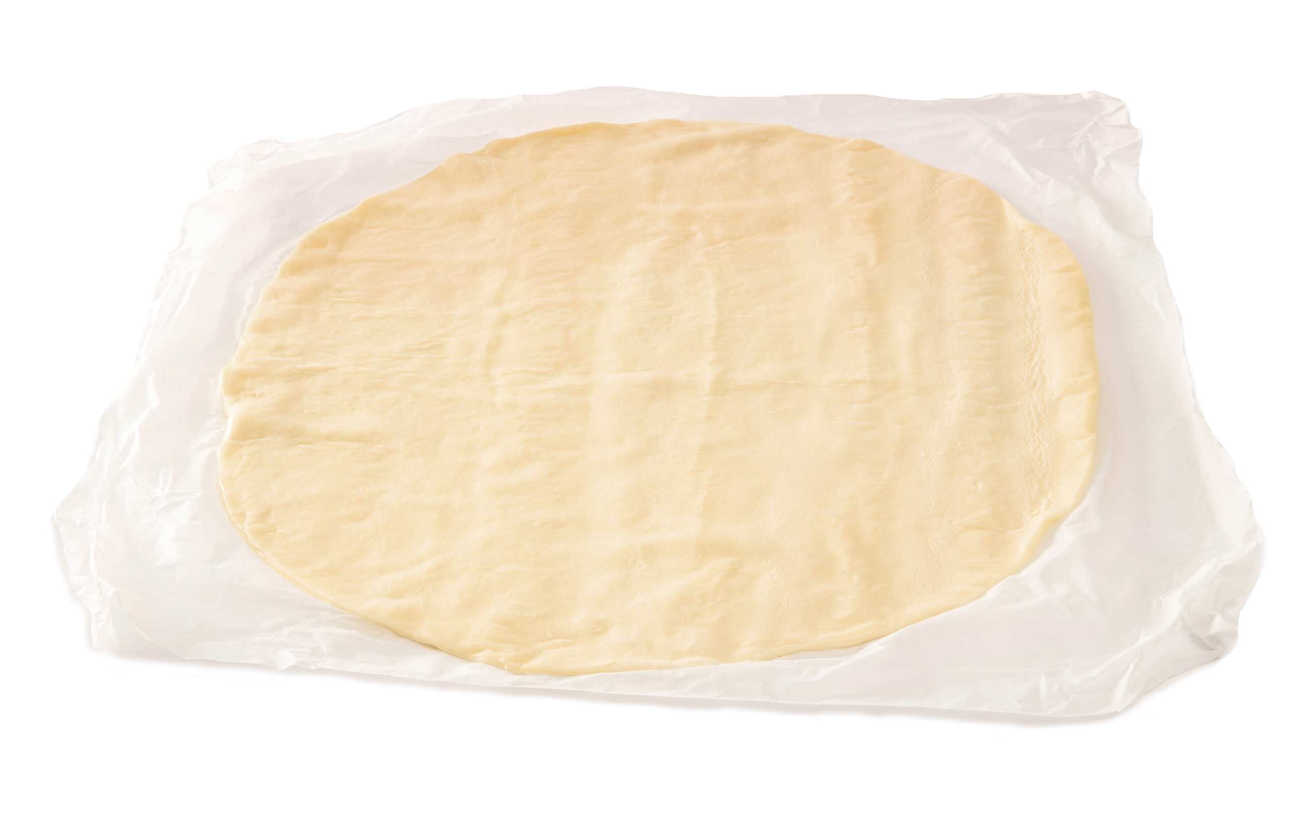 Wrapped pizza dough