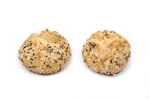 Artisenal round bread with seeds